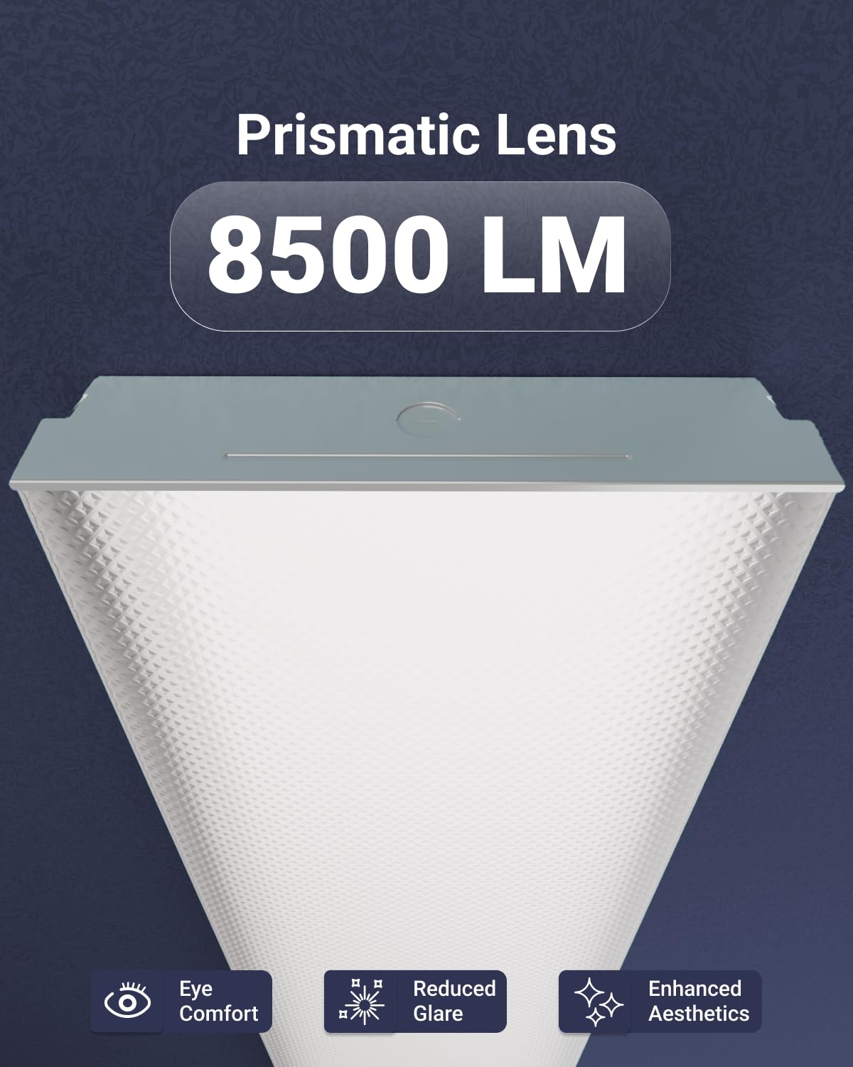 Sunco LED 11 Inch Prisma Wraparound Light for Indoor Commercial Industrial Warehouse Garage Utility Workshop, 72W 8500 Lumens, Selectable CCT 4000K/5000K/6000K, Non-Dimmable, AC120-277V 2 Pack