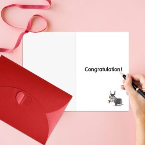 JUESMOS Smart Ass Funny Graduation Card for Her Him Class of 2024 Graduation Greeting Card Congrats Graduation Gift Card High School College Graduation Gifts for Girls Boys Daughter Son Students