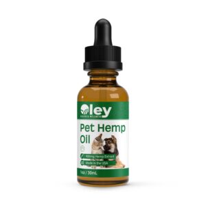 Pet Calming Oil - 900mg Hemp, MCT Oil - Natural Remedy for Anxiety, Joint Pain, Stress, Seizures, & Sleep Issues - Ideal for Dogs & Cats, Dog Joint Pain Relief, & Separation Anxiety Relief - 1oz