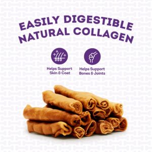 Treatly USA Collagen Chip Rolls 5-6" Dog Chew Treats - Chicken Marinade Flavor, 10 Count/1 Pack