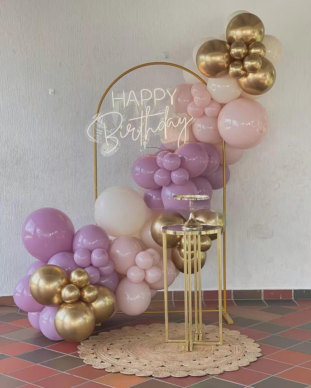 Purpple And pink Lavender Balloon Garland Kit Arch Dusty Light Pastel Voilet for Birthday Baby&Bridal Shower Wedding Engagement Bachelorette Anniversary Taro Paste Dusky