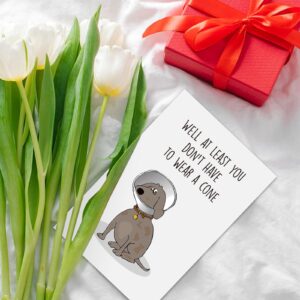 Ithmahco Funny Get Well Cards, Get Well Soon Gifts For Women, Feel Better Gifts For Women, Thinking of You Gifts, Humor Speedy Surgery Recovery Card for Him Her Friends Mother