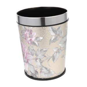 bathroom trash can home goods decor small plastic bins automatic trashcan floral trash can home accents decor household garbage can vintage abs office basket stainless steel ring