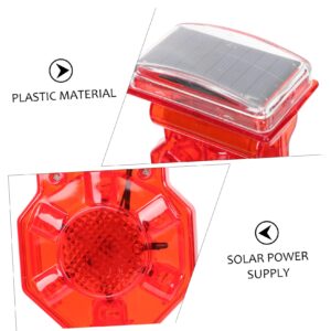 4pcs Signal Light Traffic Flashing Light Solar Warning Strobe Car Beacon Light Solar Strobe Light Warning Light Emergency Strobe Light Car Emergency Light Solar Beacon