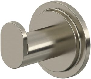 riobel aa0 arca single hook robe hook - brushed nickel