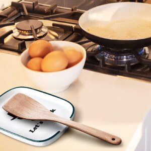 Walter Breaking Bad Spoon Rest Let's Cook, Big Funny Ceramic Spoon Rest, Cute Kitchen Accessory, Stove Top Spoon Holder,Cute House Warming Gifts