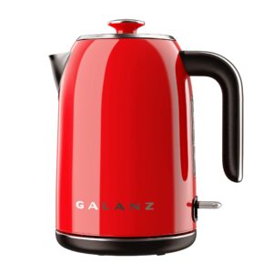 Galanz Retro Breakfast Set, Galanz 1.7 L Retro Electric Kettle and 2-Slice Toaster (1.5" Extra Wide Slots)