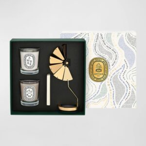 Diptyque Ambre & Feu De Bois Scented Candle Carousel Set Limited Edition