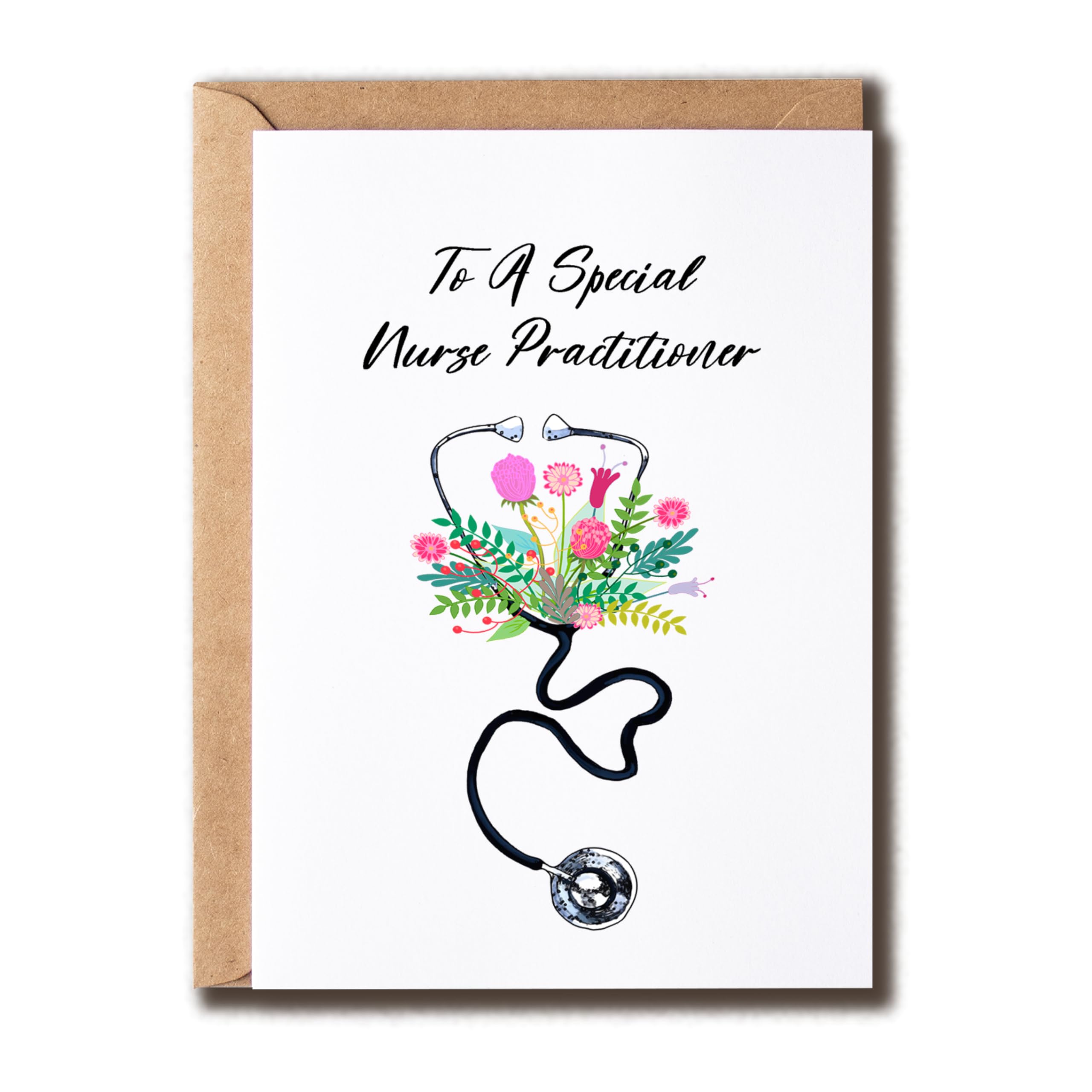 NSLDesigns To A Special Nurse Practitioner Card - Nurse Practitioner Card - Cute Gratitude Card - Nurse Practitioner Greeting Card