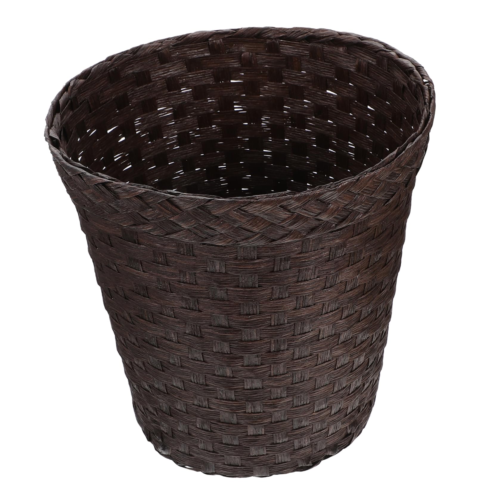 Simple Rattan Woven Basket Basket can Fish Tank Mermaid Camping Wooden Trash can Recycle bin Waste Paper Decorative Laundry Hamper Storage Barrel Flowers vase