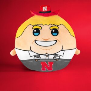 Bleacher Creatures Sleep Squad Nebraska Huskers Herbie 12" Mascot Kiri Cloud Pillow Plushie - Official Collegiate Plush