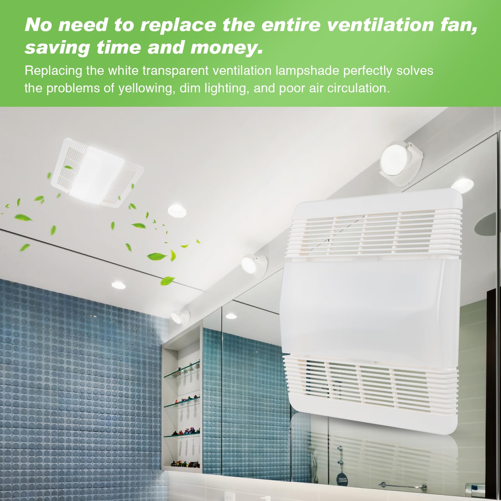 85315000 Nutone Ventilation Fan Grille Lens | nutone bathroom fan cover Compatible with Broan-Nutone 663, 663N, 663FL, 663L, 663LN, 669L, 669LN, 669FN, 763RL, 763RLN, 769RL,769RLN,769RF,769RFT,770F