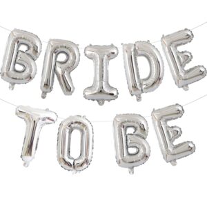 silver bride to be letter balloons 16in balloon wedding decorations party decor silver letter balloons bride to be party supplies