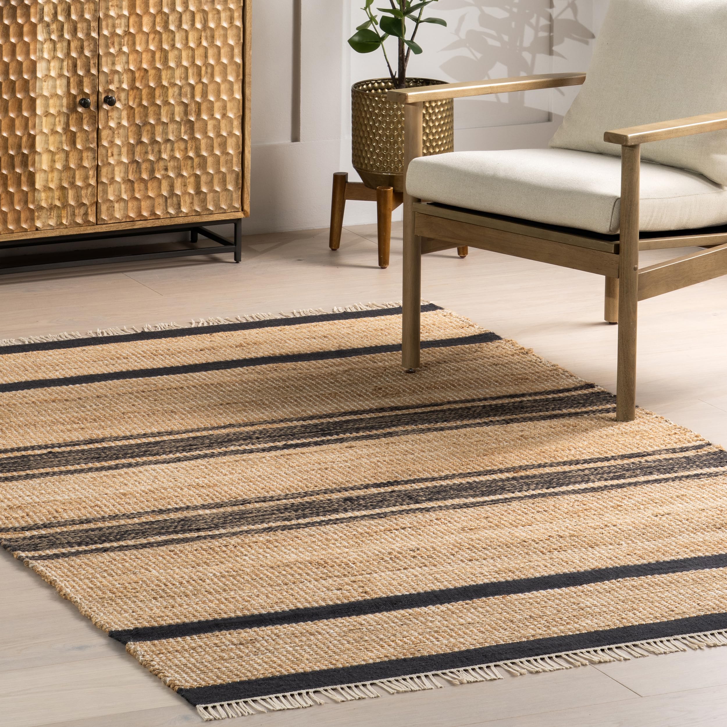 nuLOOM Ananya Area Rug, 5x8, Natural