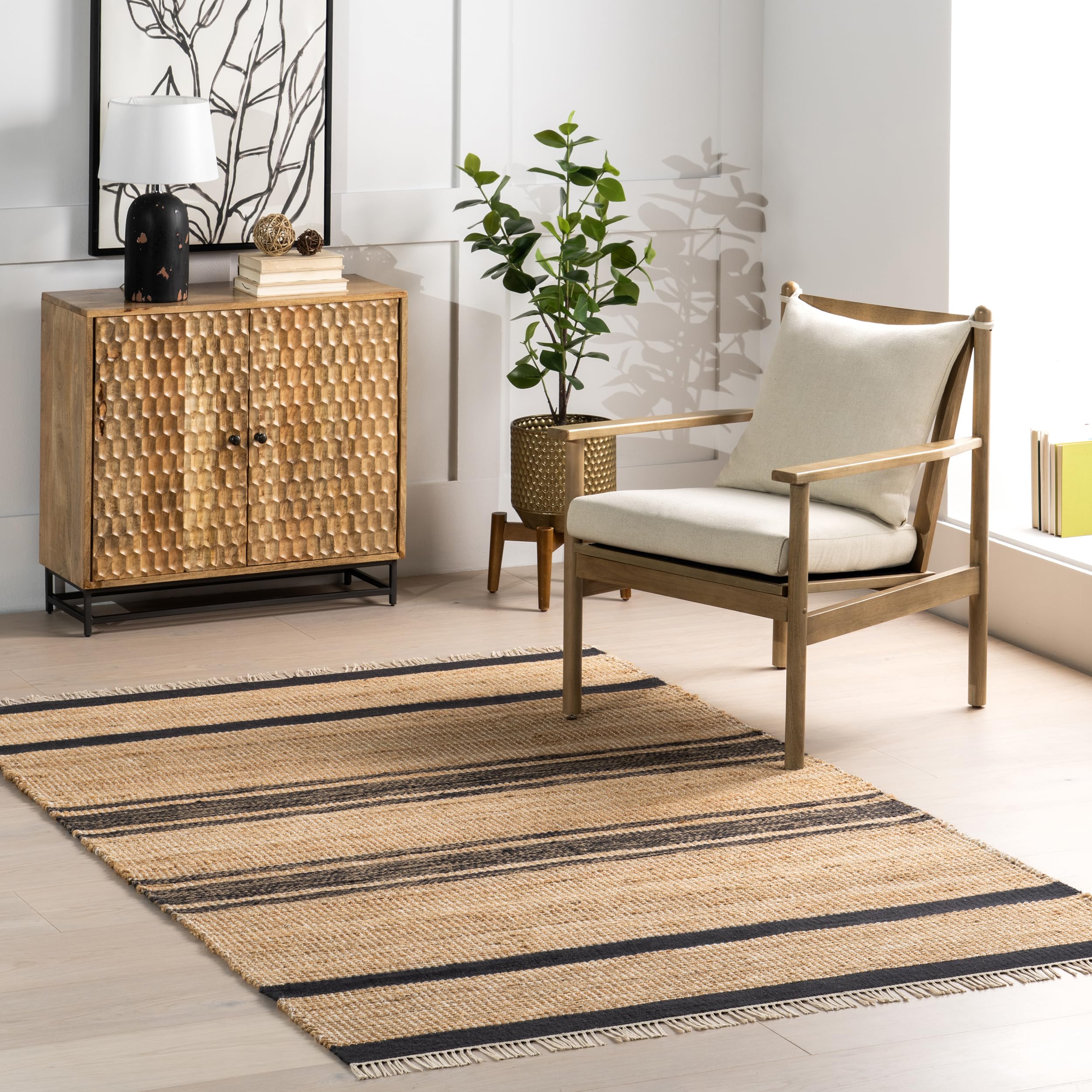 nuLOOM Ananya Area Rug, 5x8, Natural