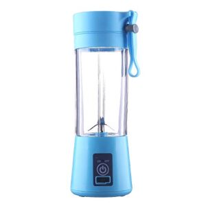 generic 13-ounce usb-rechargeable fruit blender - blue