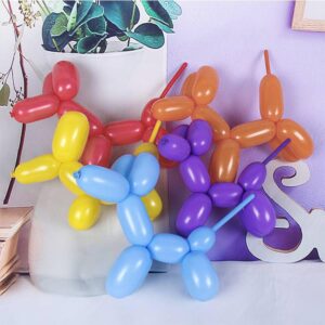 260 Balloons, 100 PCS Long Balloons, Clear Balloon Animal Balloons, Long Balloons for Tying Balloon Arch, Thickening Latex Twisting Animals Balloons for Wedding Birthday Party Decorations