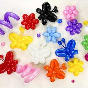 260 Balloons, 100 PCS Long Balloons, Clear Balloon Animal Balloons, Long Balloons for Tying Balloon Arch, Thickening Latex Twisting Animals Balloons for Wedding Birthday Party Decorations