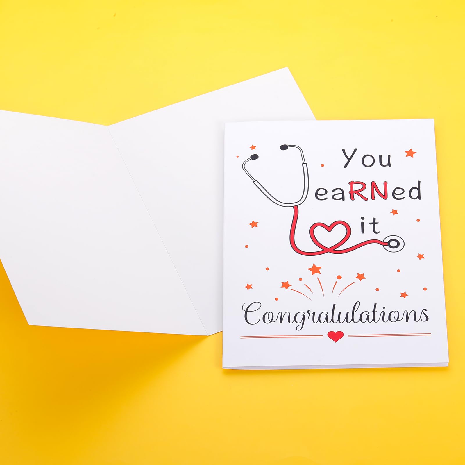 Cute Nurse Graduation Card Gifts, Nurse Graduation Gift for Women Nurse, Funny RN Graduation Greeting Card You Earned It Congratulations Card Gift for New Nurse Nurses Week for Nurses Appreciation Gift