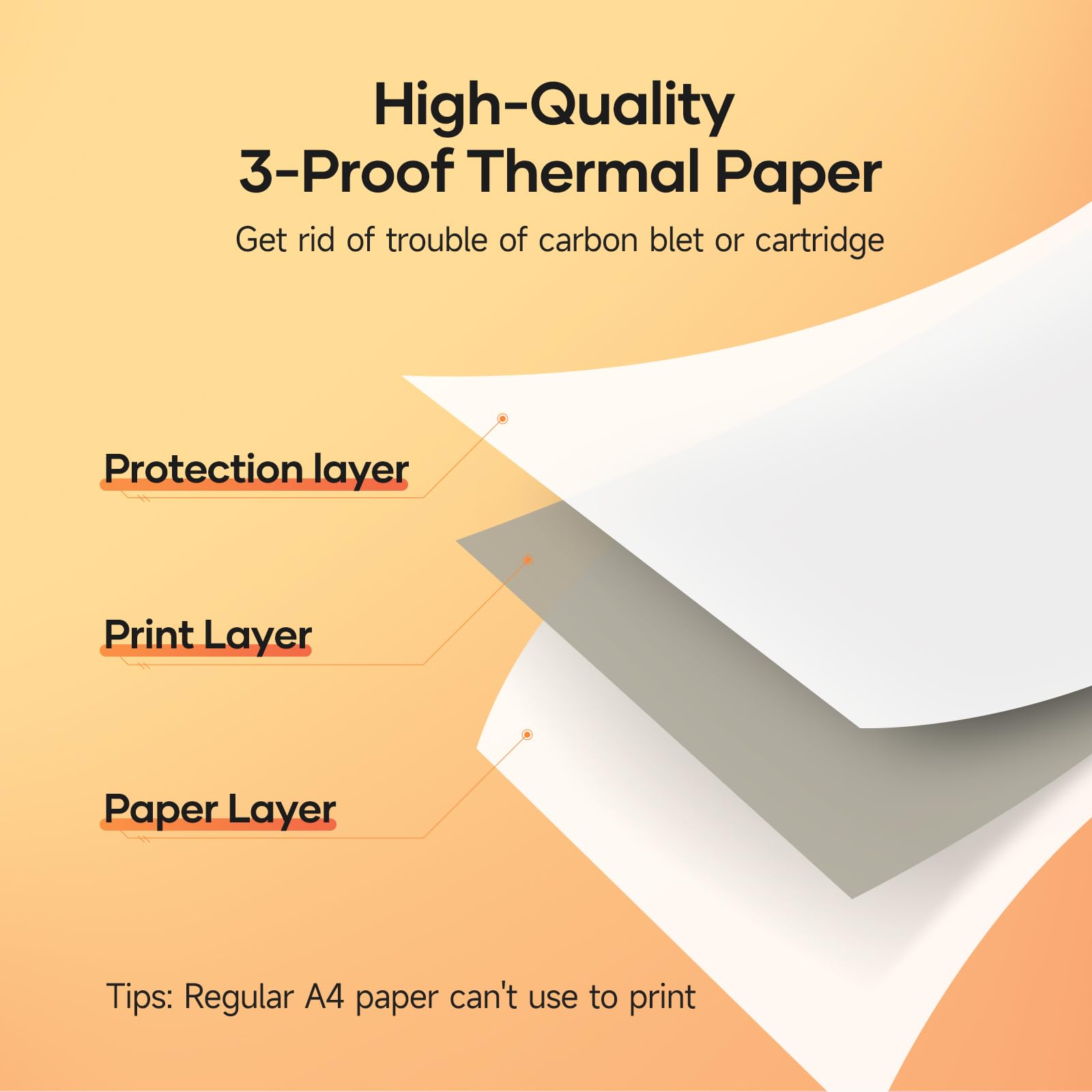 iDPRT MT890 Portable Wireless Printer - with Thermal A4 Paper, Bluetooth Inkless Printer for Travel/Home, Support US Letter&A4&A5 Size, Mobile Printer Compatible with iOS, Android & Laptop - White