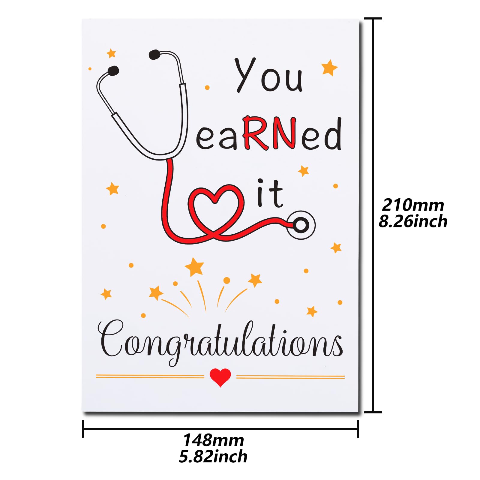 Cute Nurse Graduation Card Gifts, Nurse Graduation Gift for Women Nurse, Funny RN Graduation Greeting Card You Earned It Congratulations Card Gift for New Nurse Nurses Week for Nurses Appreciation Gift