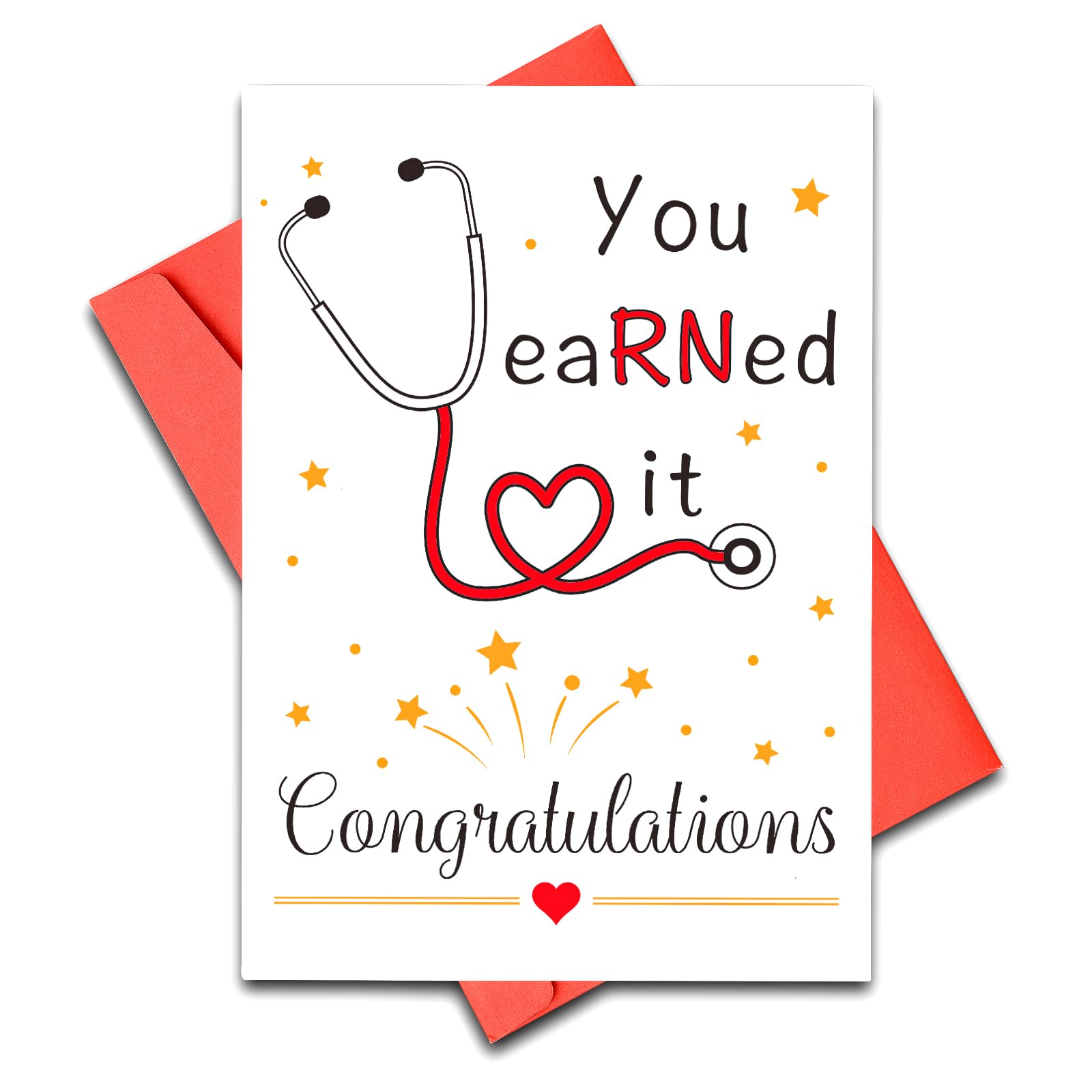 Cute Nurse Graduation Card Gifts, Nurse Graduation Gift for Women Nurse, Funny RN Graduation Greeting Card You Earned It Congratulations Card Gift for New Nurse Nurses Week for Nurses Appreciation Gift