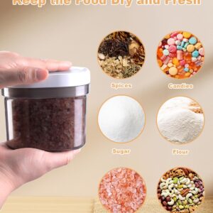 LANGMINGDE Airtight Food Storage Containers with Lid, 0.7QT/800ML BPA Free Plastic Kitchen Canister for Ground Coffee, Spices, Herbs, Candy, Snacks