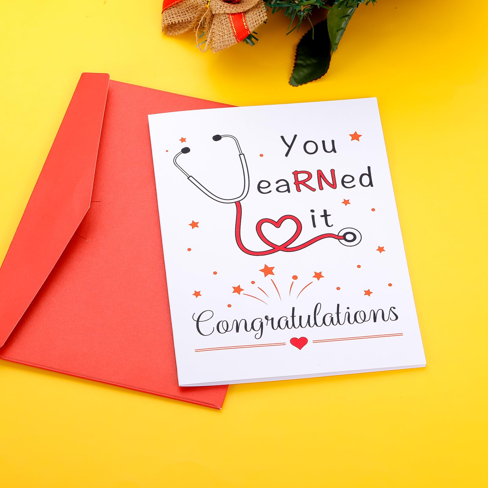 Cute Nurse Graduation Card Gifts, Nurse Graduation Gift for Women Nurse, Funny RN Graduation Greeting Card You Earned It Congratulations Card Gift for New Nurse Nurses Week for Nurses Appreciation Gift