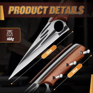 TOMBRO Boning Knife for Meat Cutting, 6 Inch Super Sharp Deboning Knife,Full Tang Fillet Knife with Ergonomic Rosewood Handle,Versatile Deboning Knife With Gift Box,Meat Trimming Butcher Knife