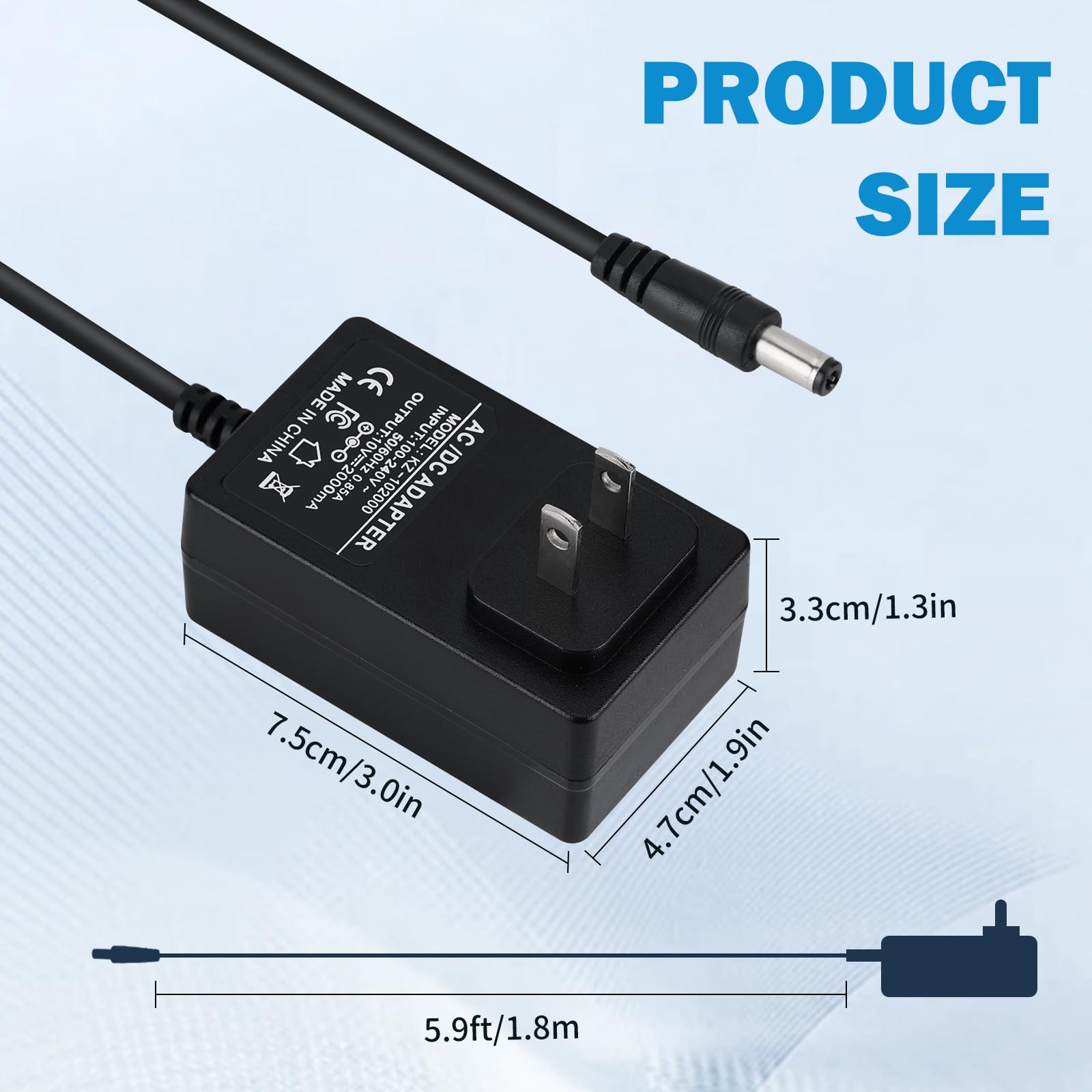 for Dogtra Charger is Compatible with Dogtra Models 1900 1900S, 1902S 2300NCP, 2500T&B, 3500NCP, 3502NCP.