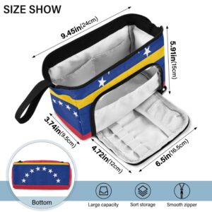 Vozoza Classic Traditional Flag Venezuela Pen Bag Big Capacity Pencil Case with Zipper Pencil Pouch Pen Cases Organizer for Adults