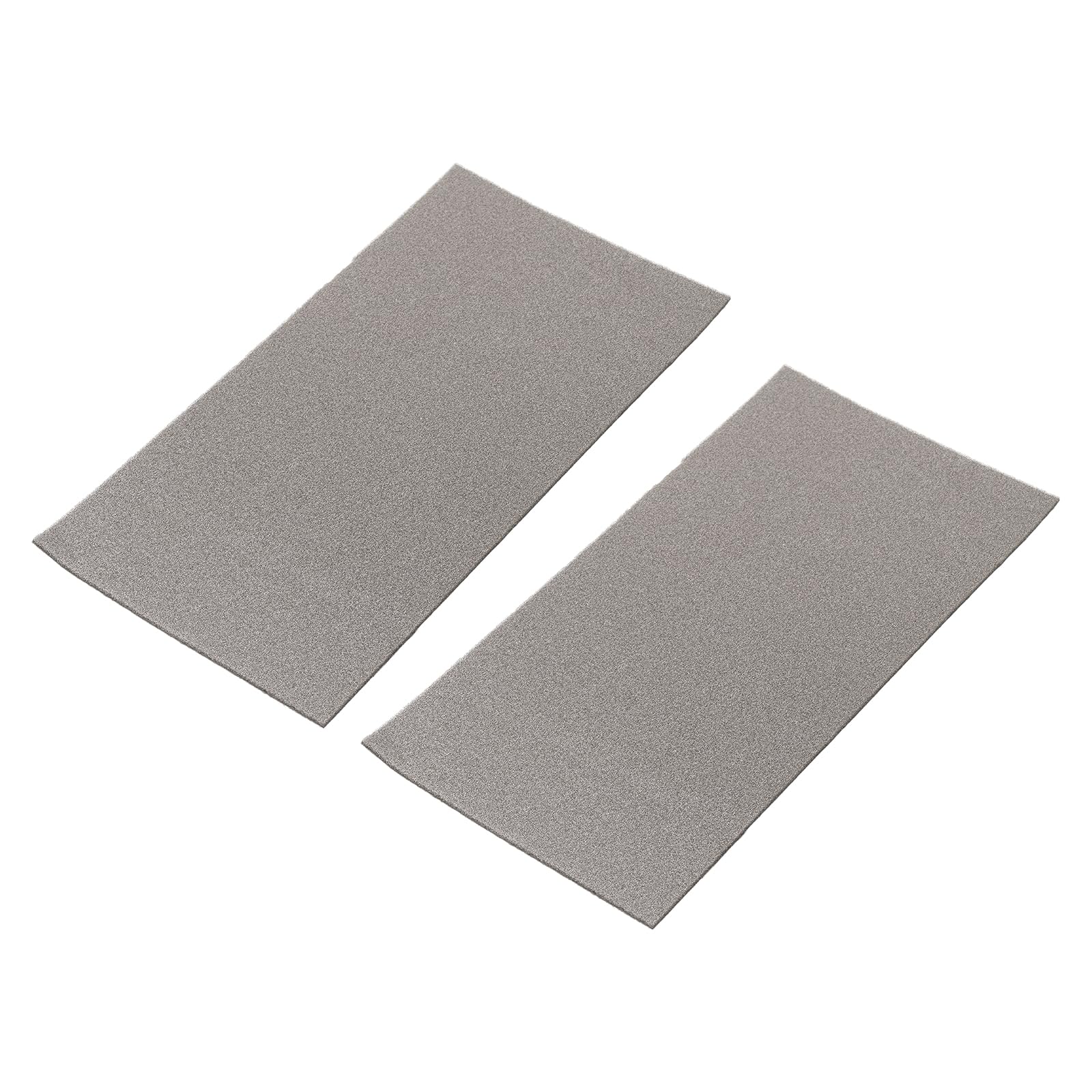 MECCANIXITY Nickel Foam Electrode, Button Battery Electrode Disc Nickel Foam Sheet Porous Foam Nickel 200x100x2mm with Adhesive Pack of 2, Grey