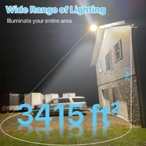 HYPERLITE Parking Lot Light 200W: 30000LM 5000K LED Parking Lot Lights Outdoor with Photocell, Arm & Slip Fitter 2 in 1 Mount LED Pole Light for Parking Lot, Garage, Barn, Roadways, Driveways