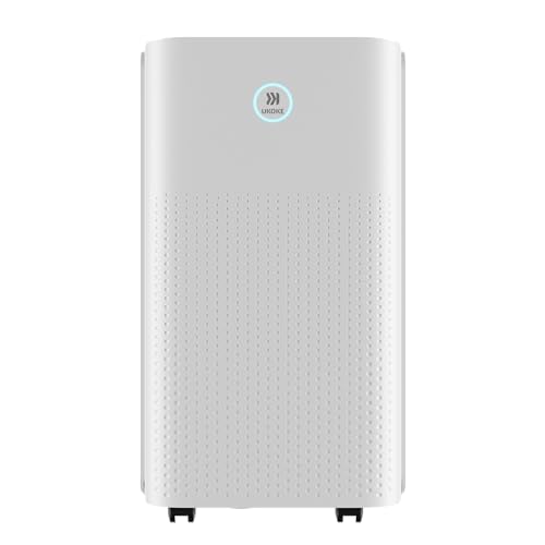 Ukoke 1750 Sq. Ft Ukoke Portable Dehumidifier for Medium Spaces | Efficient 32 Pints/Day Dehumidification, 3 Smart modes, Auto Drainage | Whisper-Quiet, Ideal for Basements, Bedrooms, RV