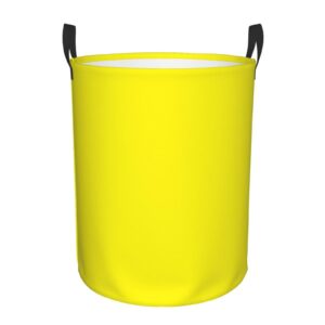 large laundry hamper, lemon yellow laundry basket collapsible waterproof storage basket for college dorm, family essentials