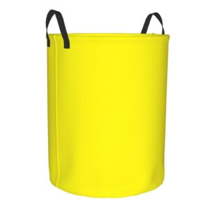 Large Laundry Hamper, Lemon Yellow Laundry Basket Collapsible Waterproof Storage Basket for College Dorm, Family Essentials