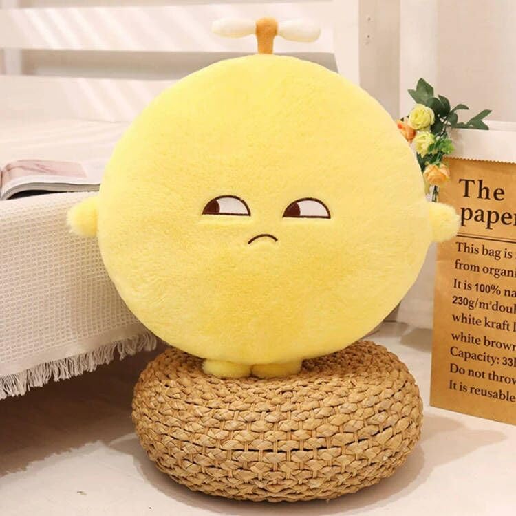 TZMAPU Lemon Plush Pillow, Stuffed Lemon Sofa Cushion, Lemon Doll Toy, Cozy Pillow for Sofa, Office, Cushion, Lounge, Gifts for Kids and Adults(Yellow, 20 inches)