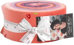 moda fabrics i heart ombre metallic jelly roll by v and co. vanessa christenson 10875jrm