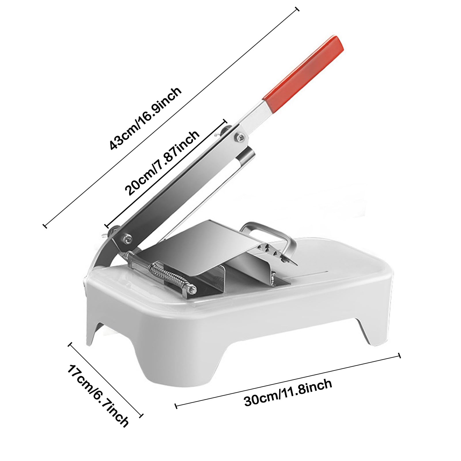 Frozen Meat Slicer - Goldocean Stainless Steel Meat Cutter Beef Mutton Roll Manual Meat Slicer for Hot Pot BBQ Food Vegetable Medicinal Materials Slicer Slicing for Home Cooking