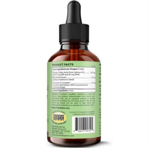 Wonder Paws Milk Thistle, Liver Support for Dogs, Supports Kidney Function for Pets, Detox, Hepatic Support, with Wild Alaskan Salmon Oil & Curcumin, Omega 3 EPA & DHA (4 Oz)