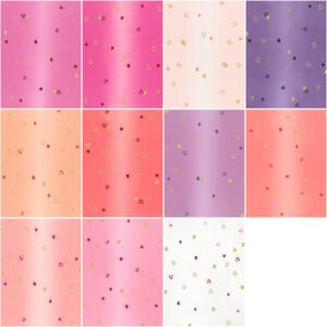 Moda Fabrics I Heart Ombre Metallic Jelly Roll by V and Co. Vanessa Christenson 10875JRM