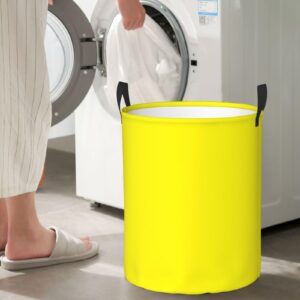 Large Laundry Hamper, Lemon Yellow Laundry Basket Collapsible Waterproof Storage Basket for College Dorm, Family Essentials