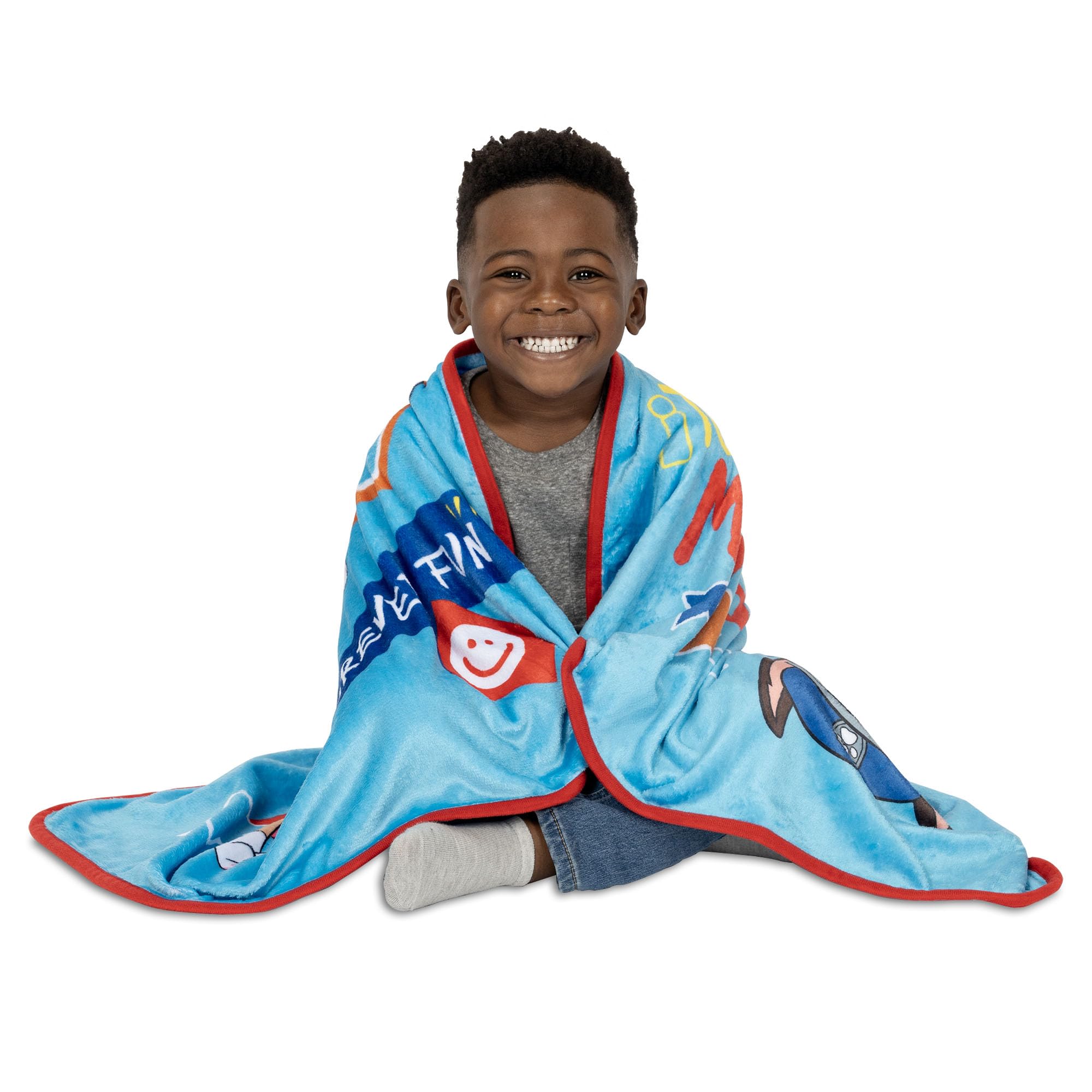 Paw Patrol Musical Warm, Plush, Throw Blanket That Plays Fun Phrases from The Show - Extra Cozy and Comfy for Your Toddler, Blue