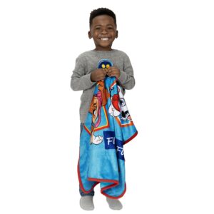 Paw Patrol Musical Warm, Plush, Throw Blanket That Plays Fun Phrases from The Show - Extra Cozy and Comfy for Your Toddler, Blue