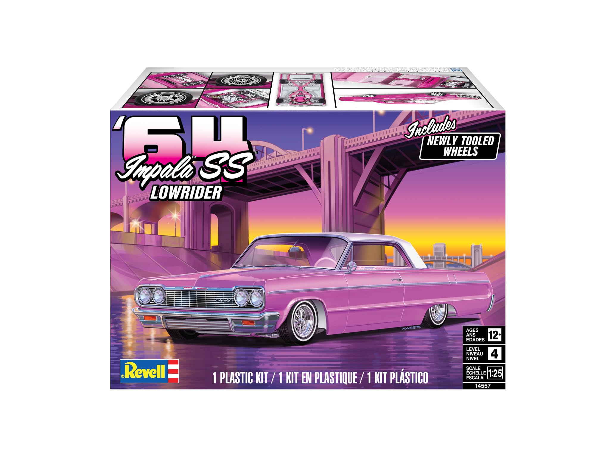 Revell Level 4 Model Kit 1964 Chevrolet Impala SS Lowrider 1/25 Scale Model