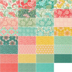 Tango Charm Pack by Kate Spain; 42-5" Precut Fabric Quilt Squares