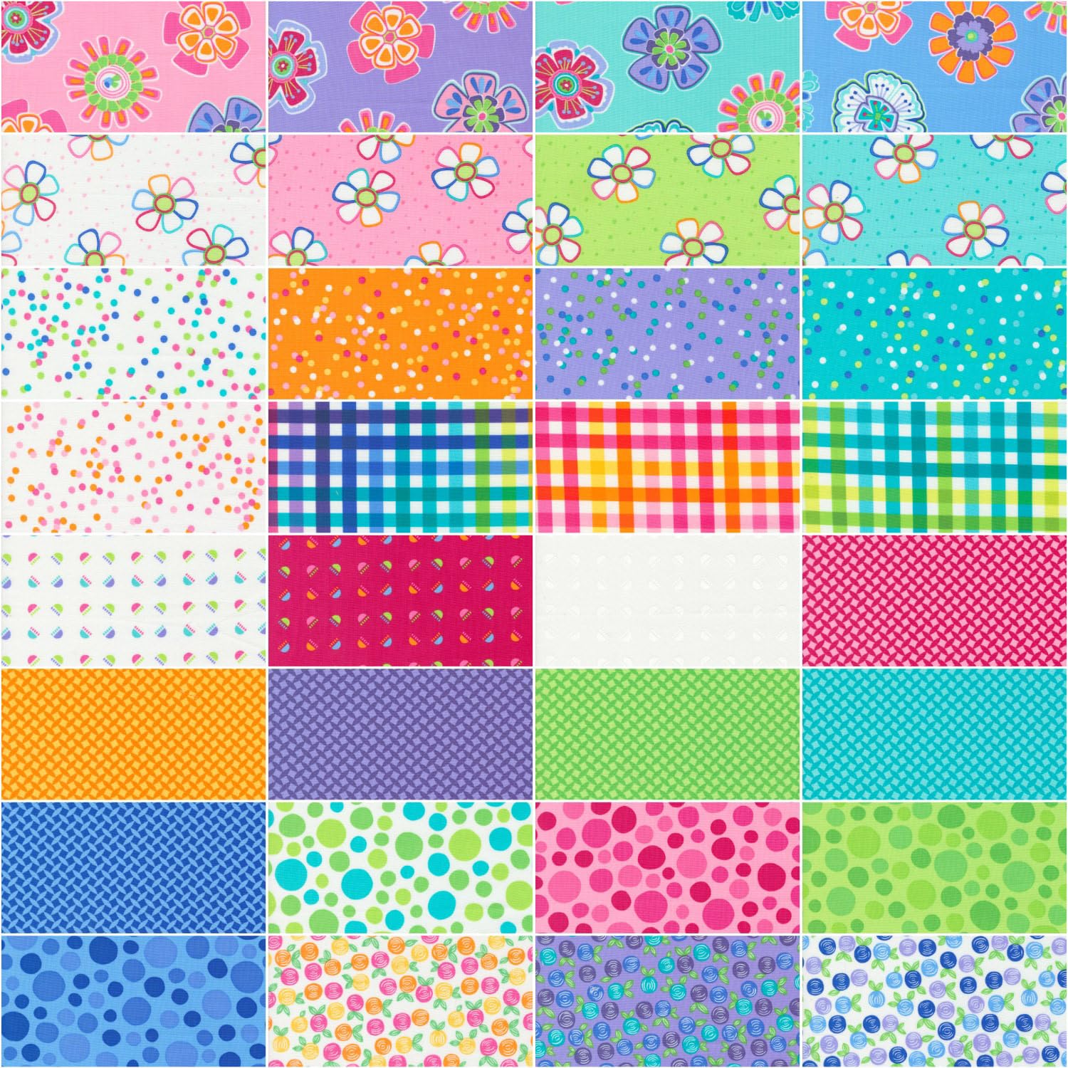 Fiesta Layer Cake®, 42-10" Precut Fabric Quilt Squares by Me & My Sister Designs