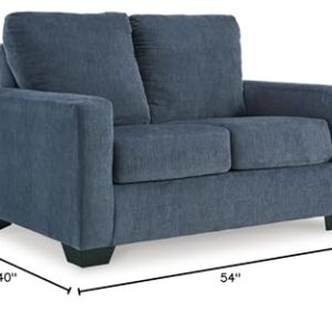 Signature Design by Ashley Rannis Sofa Sleeper Sofabed, 54"W x 40"D x 39"H, Blue