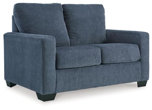 Signature Design by Ashley Rannis Sofa Sleeper Sofabed, 54"W x 40"D x 39"H, Blue