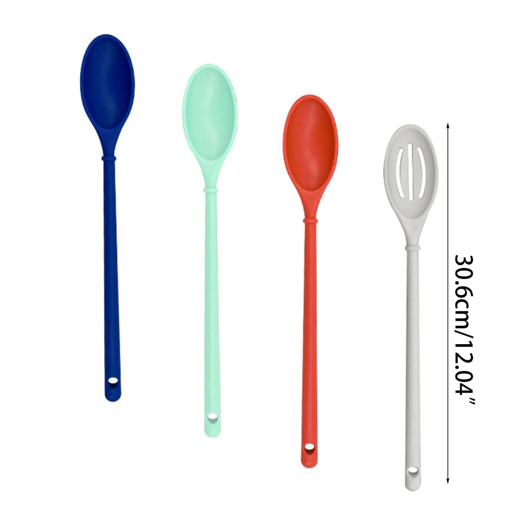 Generic Pack of 3 Fruit Salad Stirring Utensils Convenient Plastic Fruit Salad Spoons Utensils for Cooking and Dining, normal, White